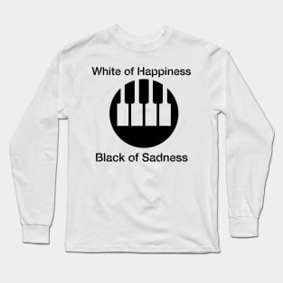 happy and sad piano Long Sleeve T-Shirt